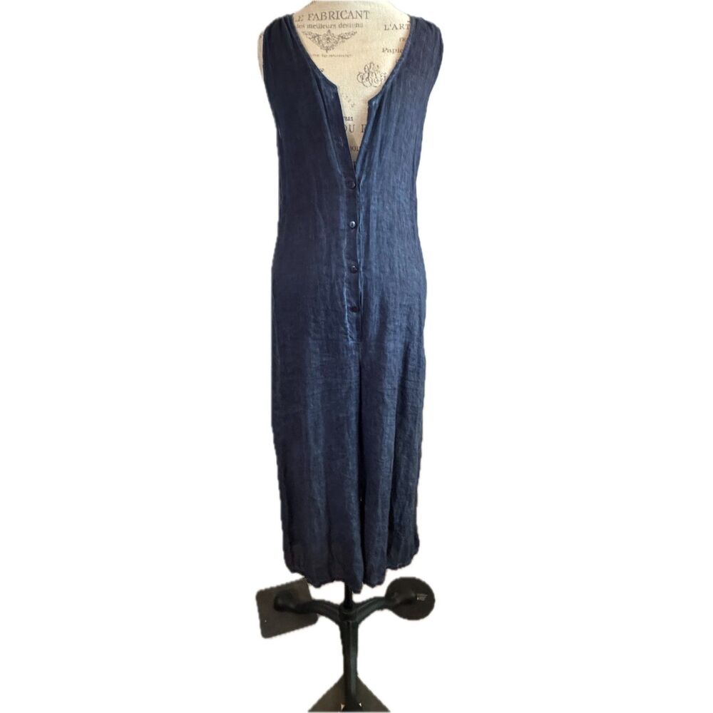 Firth, Blue Linen Jumper, Medium